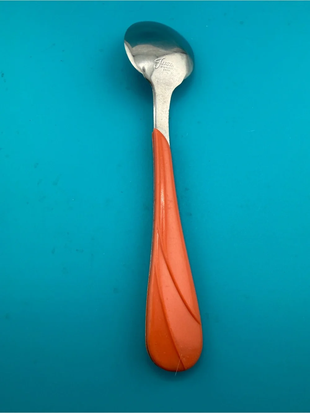 Fiesta Coral Orange Swirl Spoon Stainless China